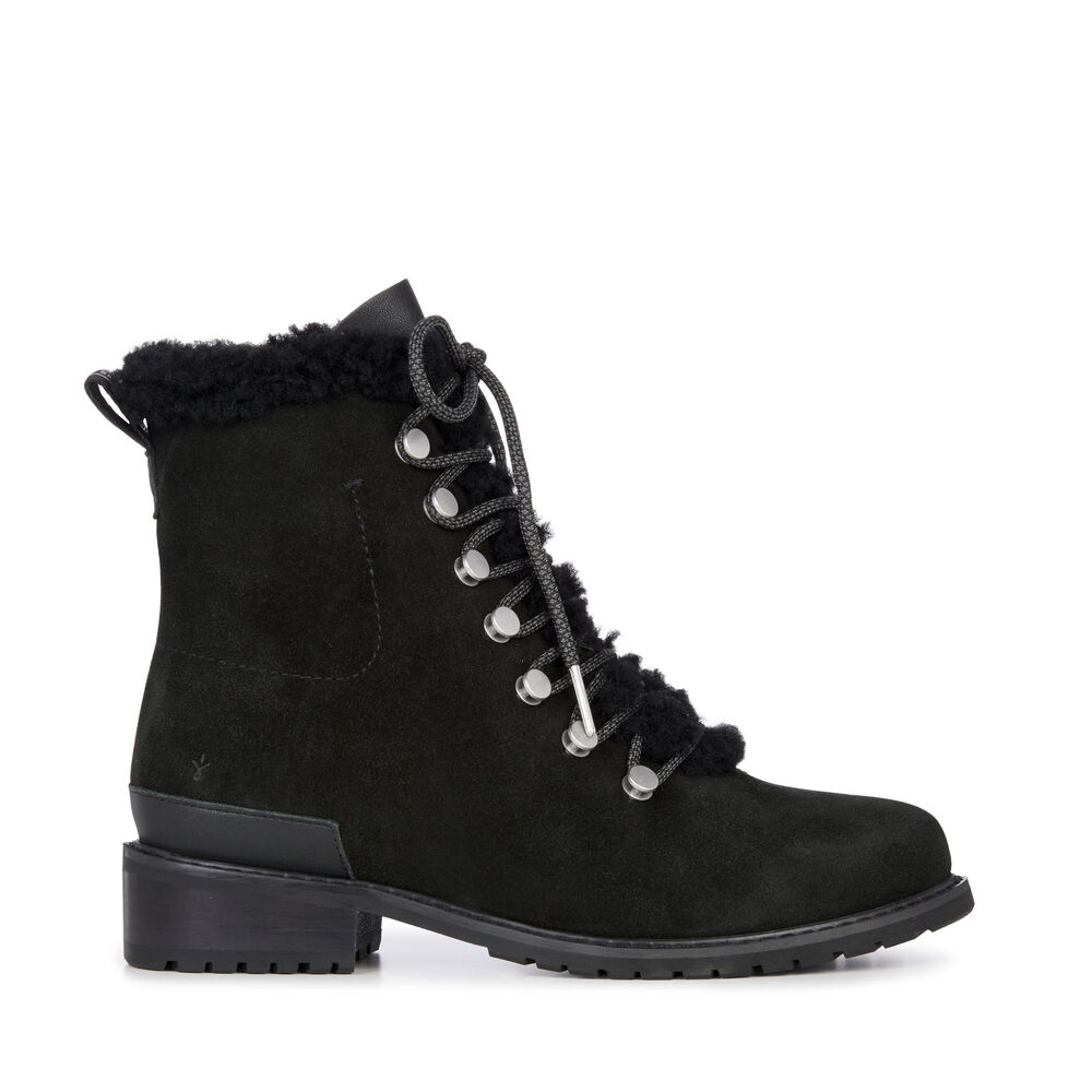 Emu Billington Stiefel Damen Schwarz | LOWQHZM-89