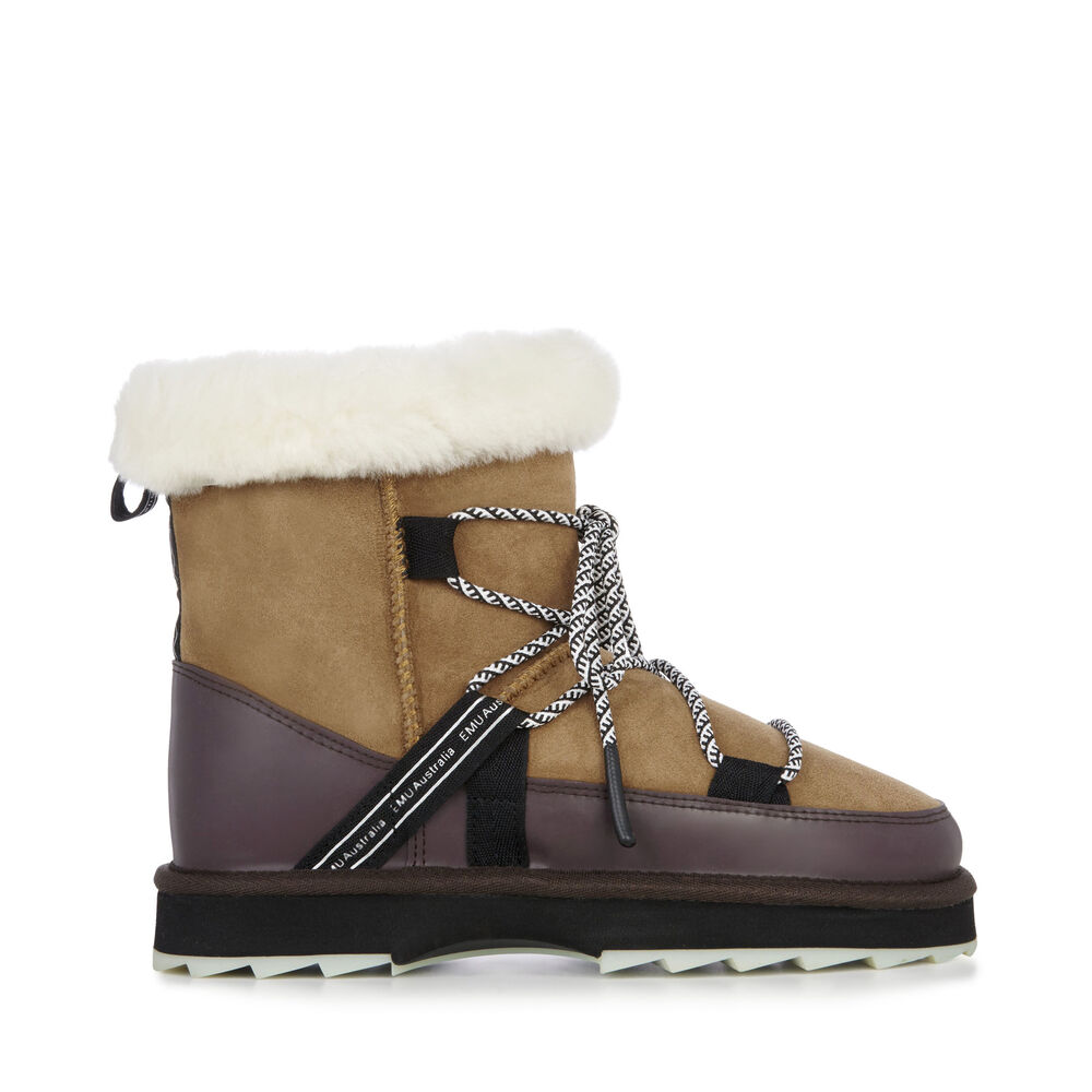 Emu Blurred Stiefel Damen Braun | MZSLJFY-02