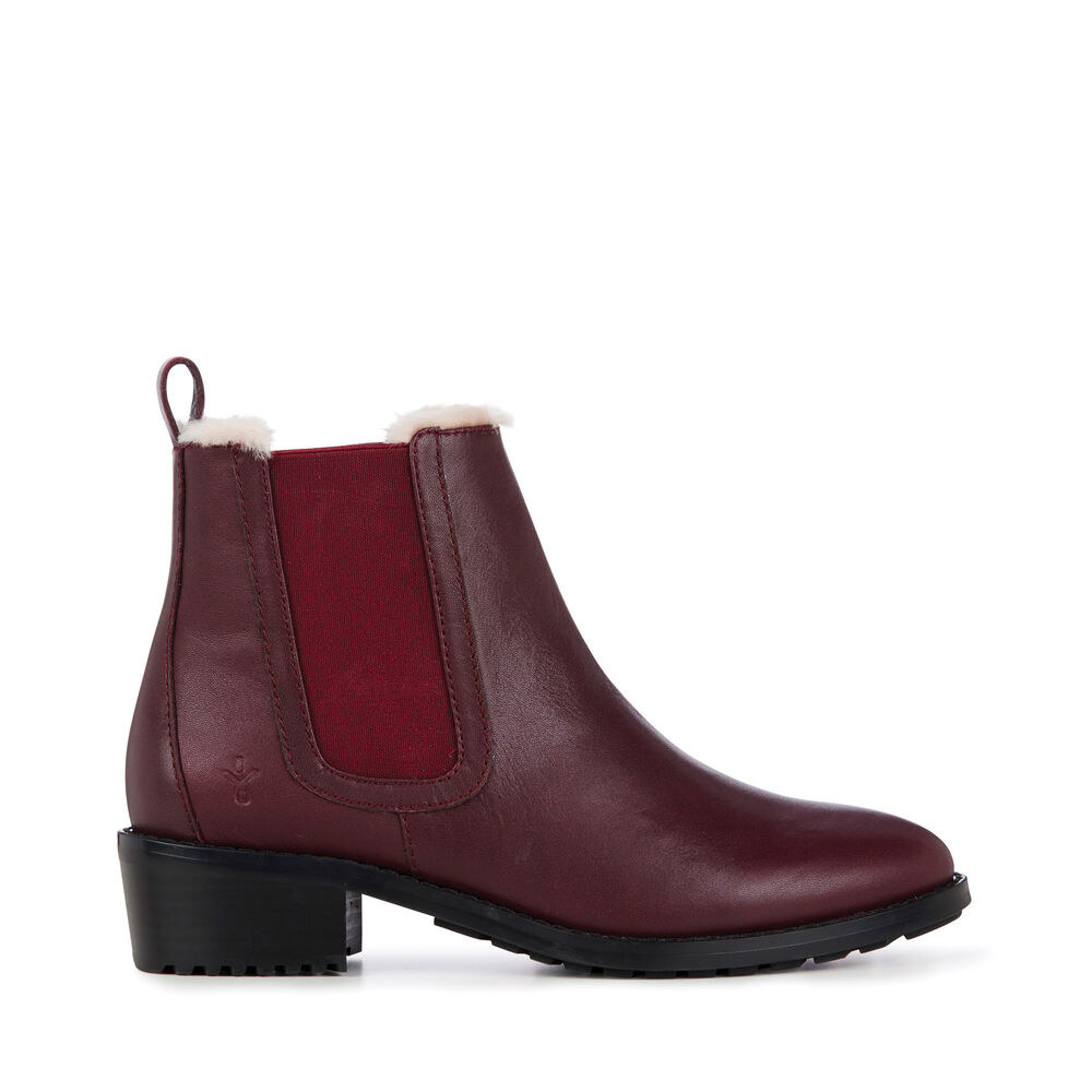 Emu Ellin Stiefel Damen Rot | FGSRZLQ-70