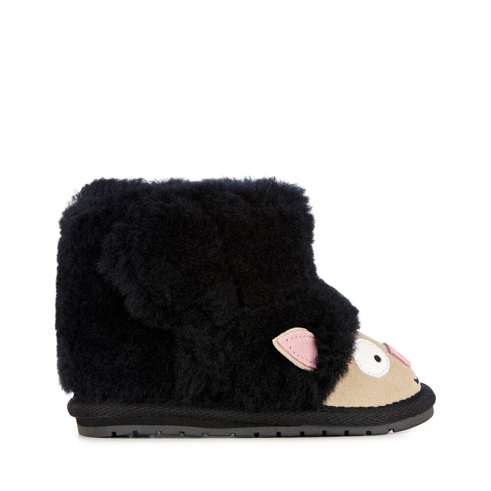 Emu Lamb Walker Babies Stiefel Kinder Schwarz | TEMQKVR-18