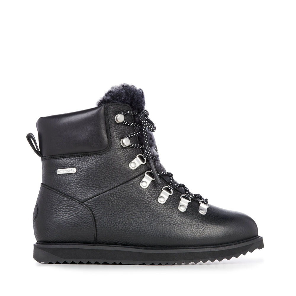 Emu Larawag Stiefel Damen Schwarz | UJPGHFS-16