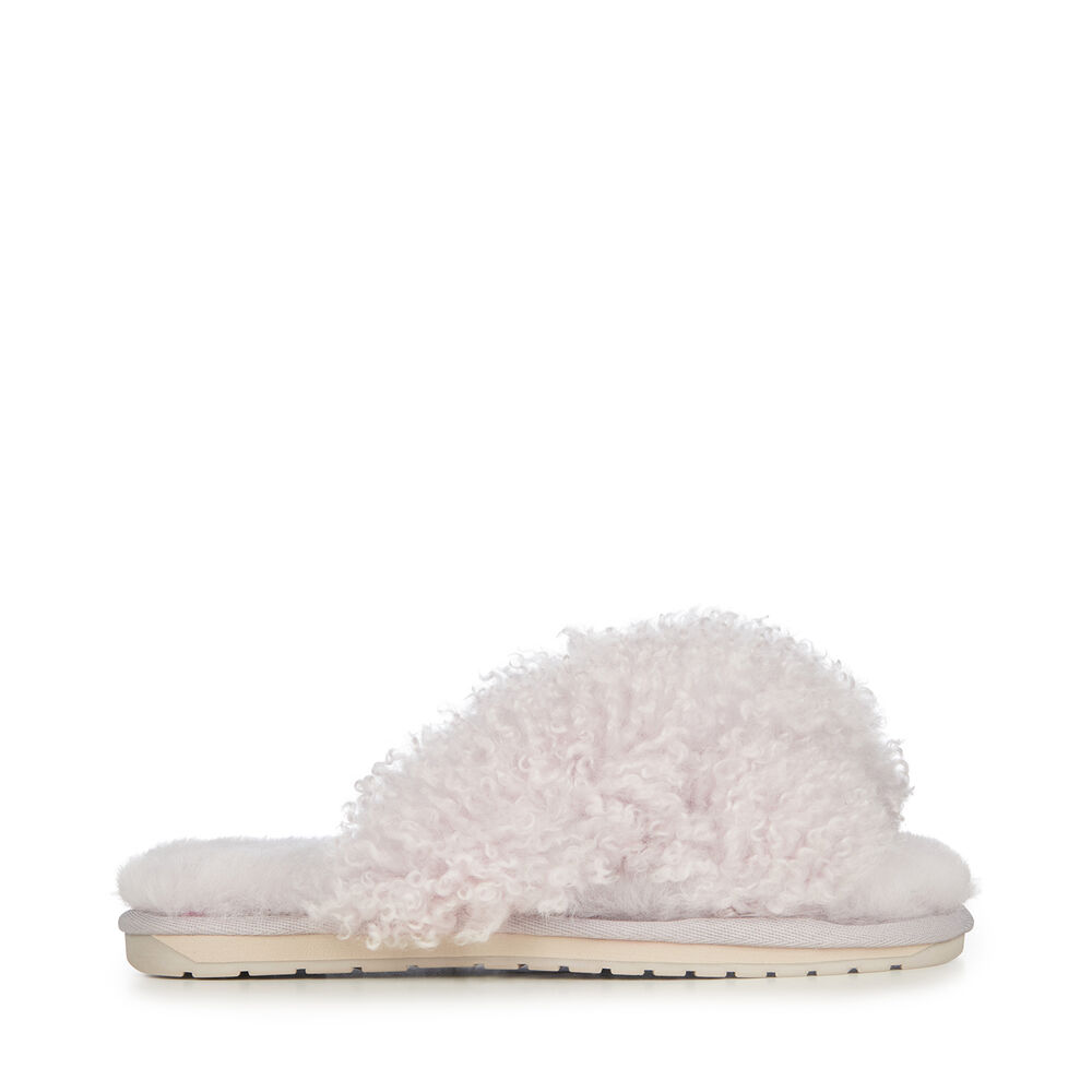 Emu Mayberry Curly Hausschuhe Damen Hellgrau | QWOLKID-61