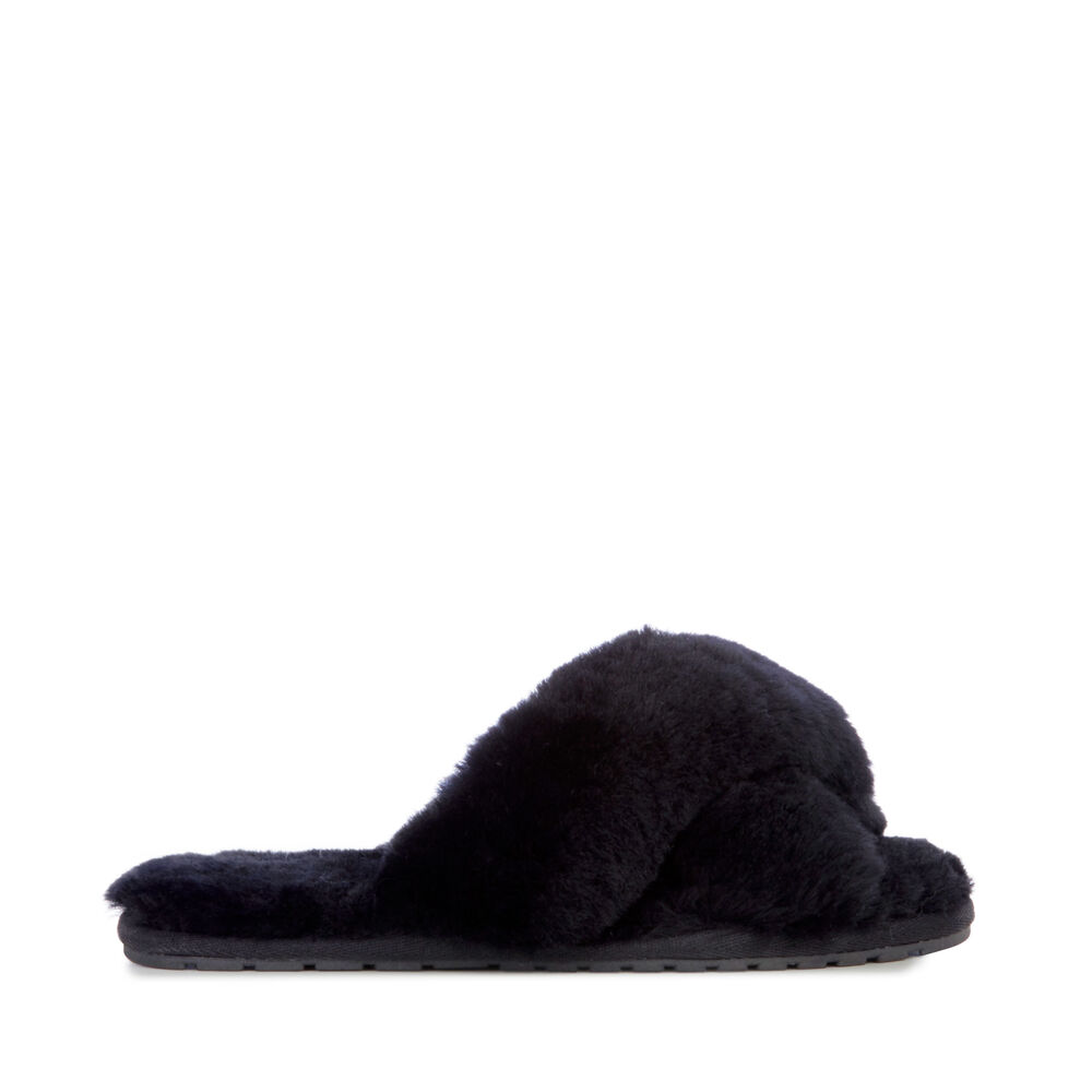 Emu Mayberry Hausschuhe Damen Schwarz | FVHWBXY-09