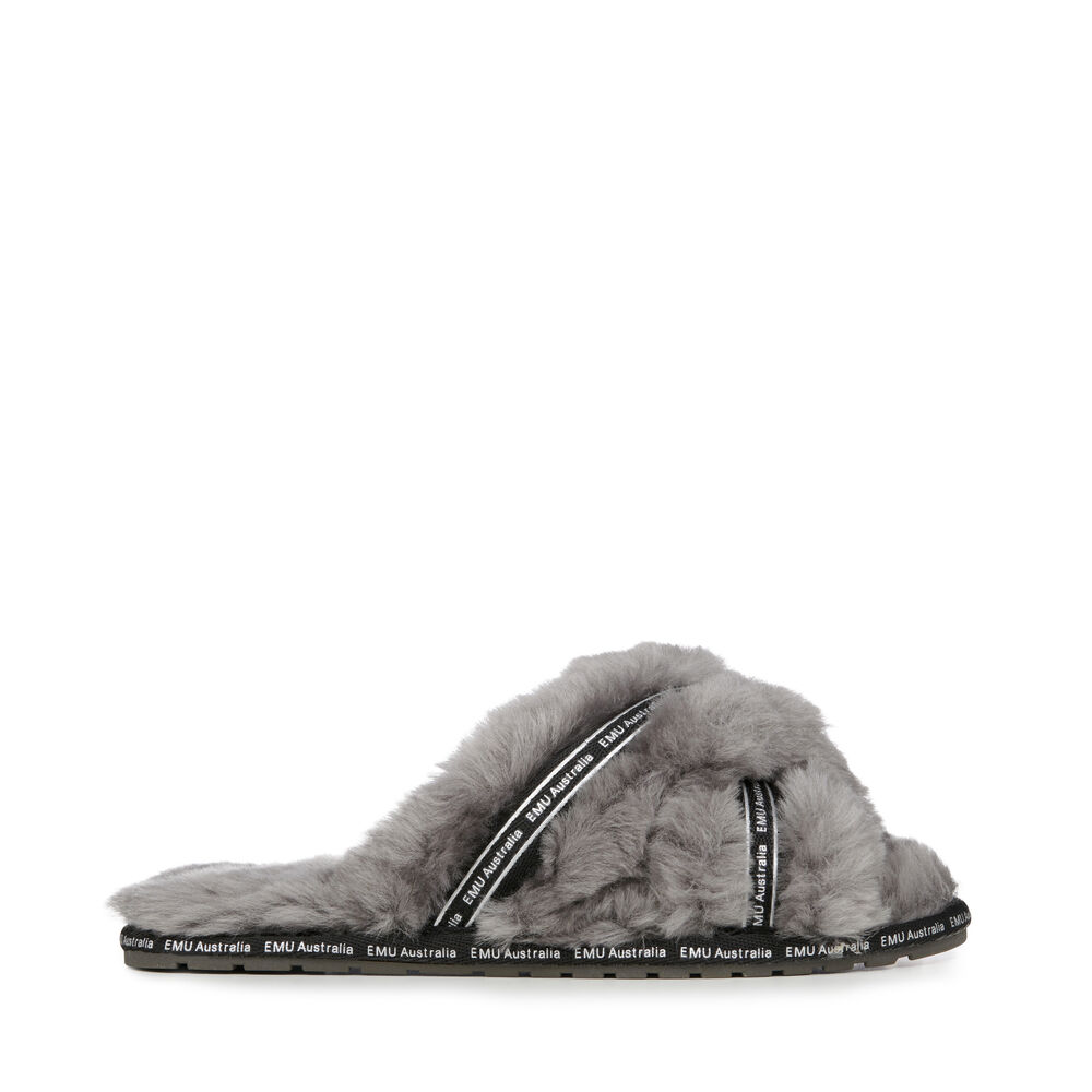 Emu Mayberry Own It Hausschuhe Damen Tiefesgrau | QEXHGWY-94