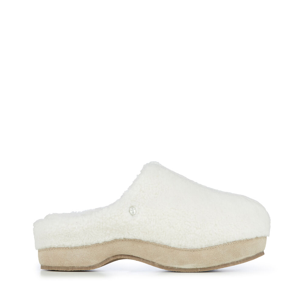 Emu Nahn Teddy Wolle Hausschuhe Damen Beige | IHKTYJG-86