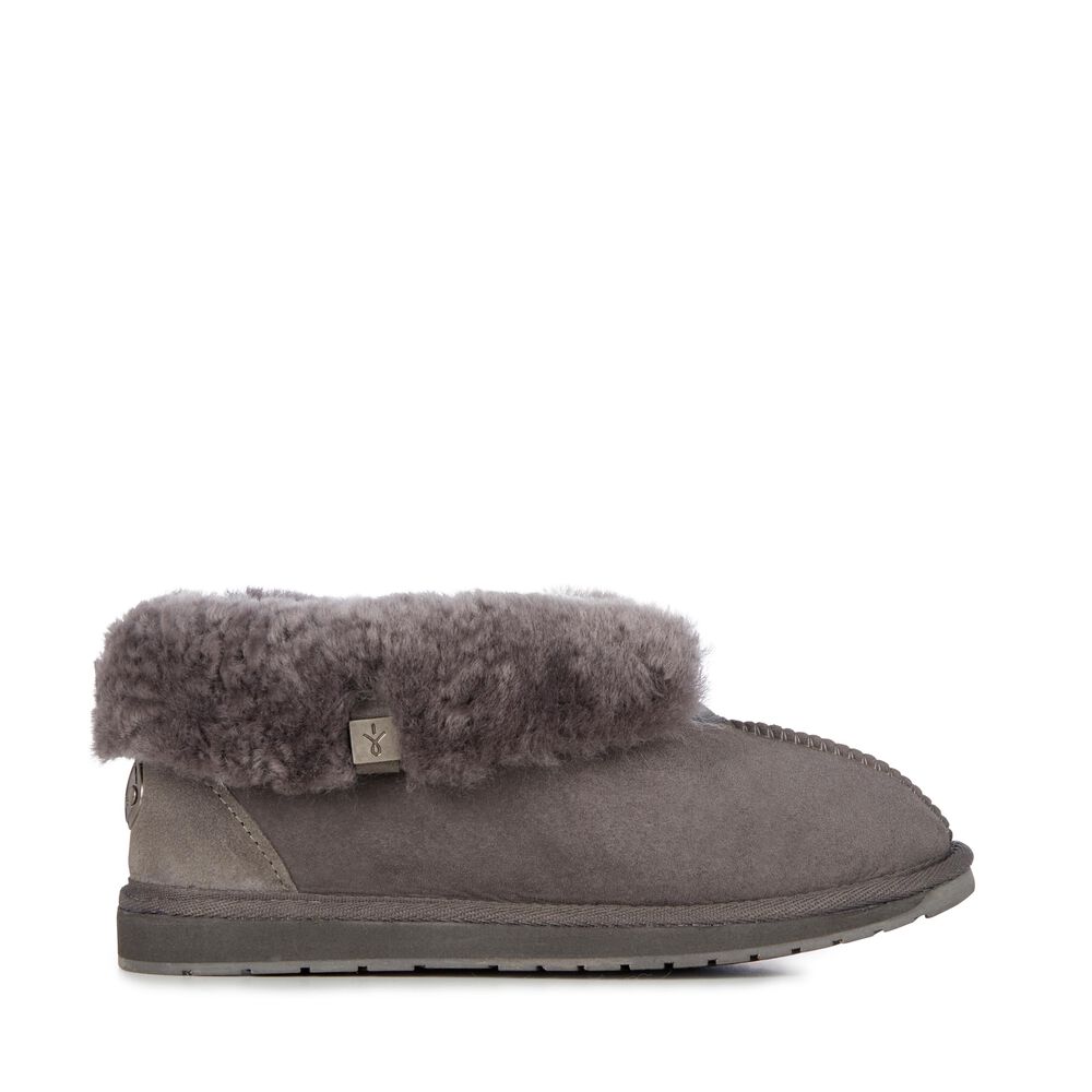 Emu Platinum Albany Hausschuhe Damen Tiefesgrau | FVECNSJ-56