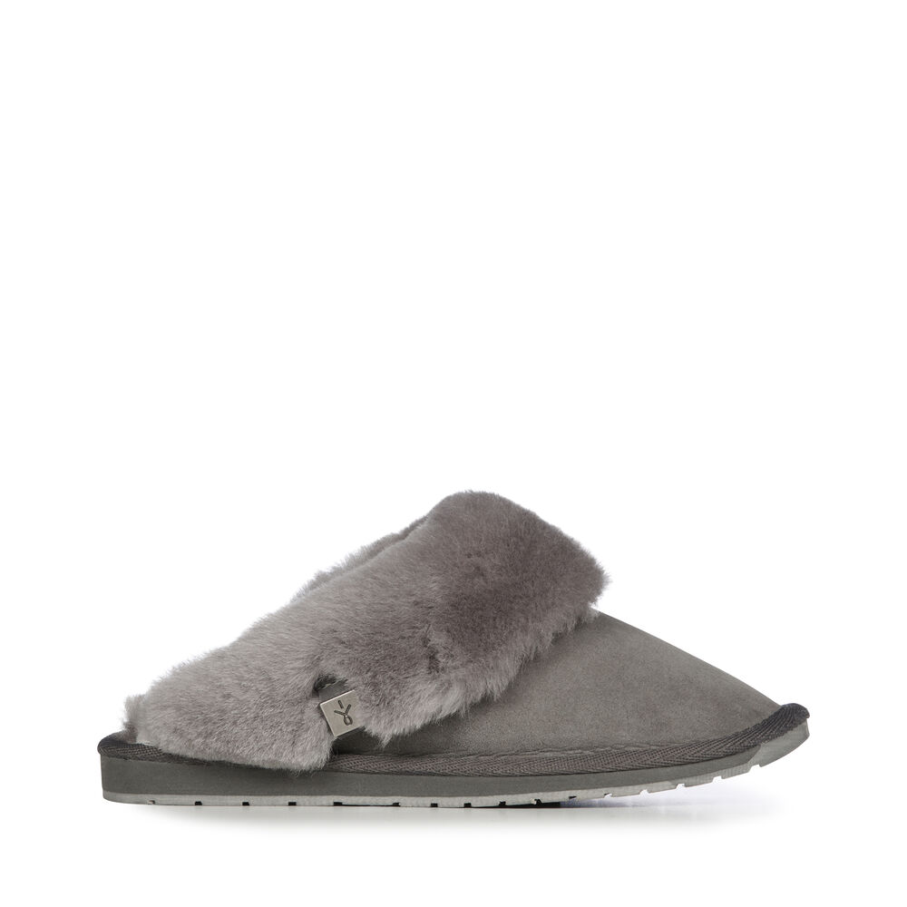 Emu Platinum Eden Hausschuhe Damen Tiefesgrau | GFNPYAD-15