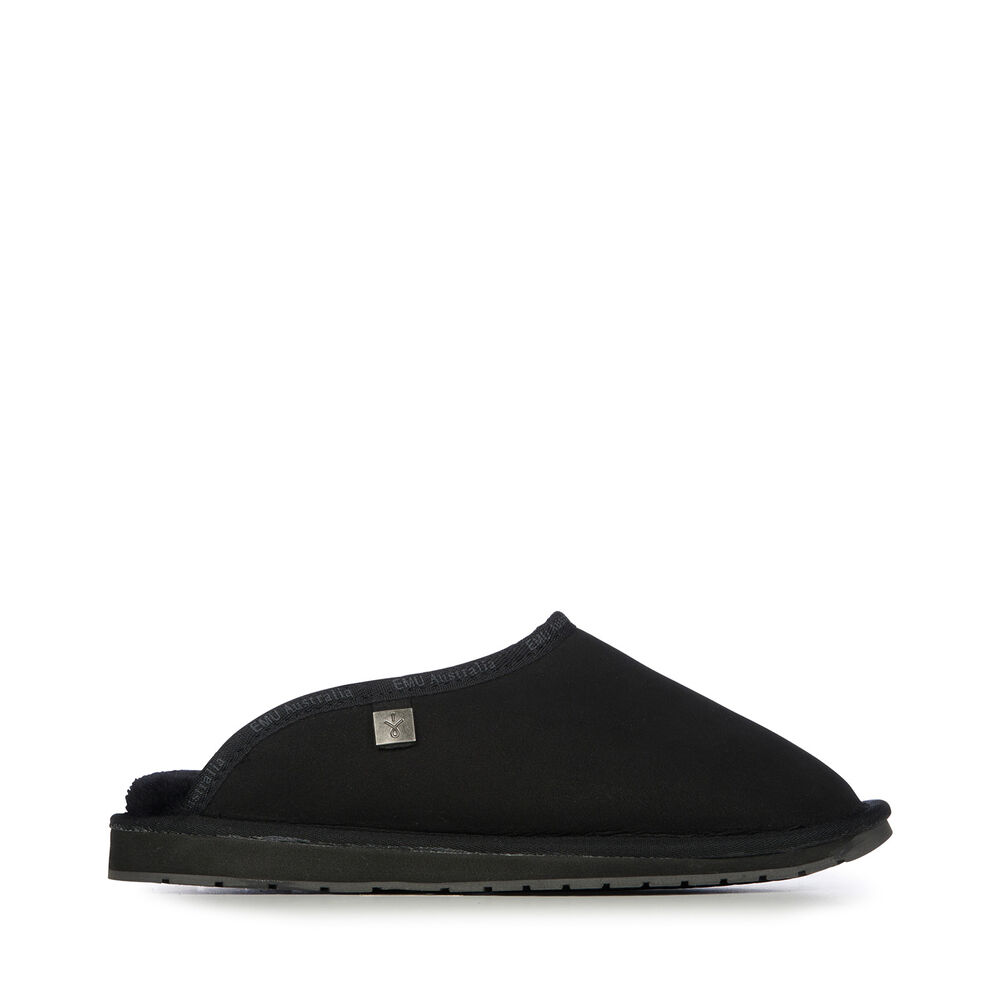 Emu Platinum Esperence Hausschuhe Herren Schwarz | XQUAKEI-38