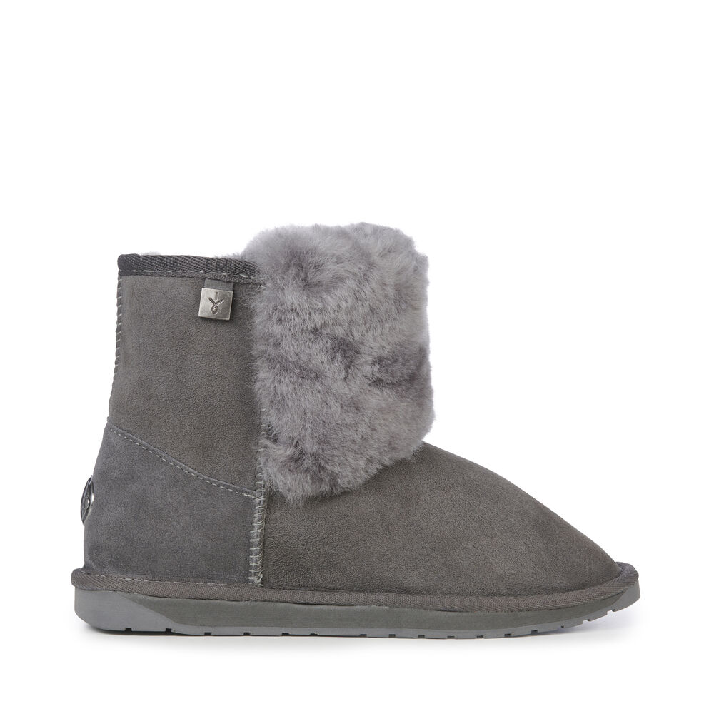 Emu Platinum Lara Mini Stiefel Damen Tiefesgrau | GDRLFIM-90