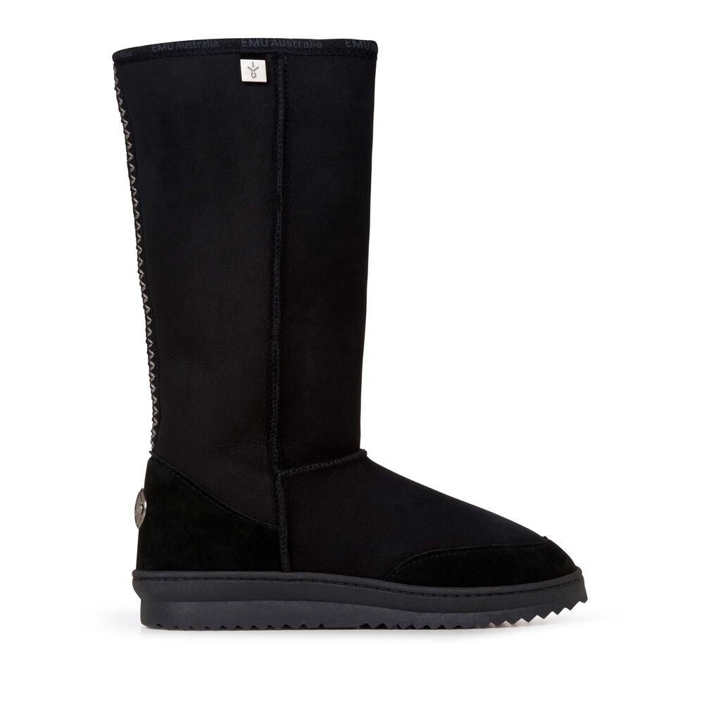 Emu Platinum Outback Hi Stiefel Damen Schwarz | CUYZETJ-32