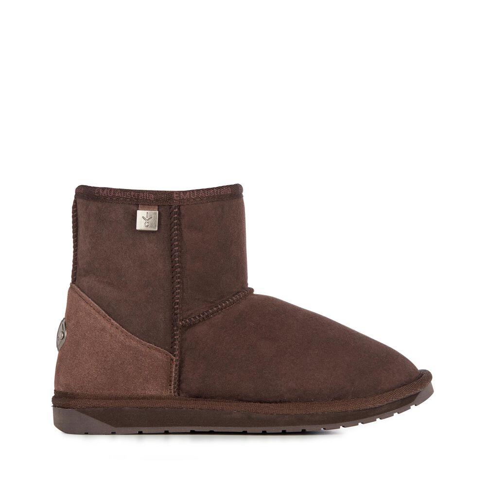 Emu Platinum Stinger Mini Stiefel Herren Schokolade | PFVEQLX-46