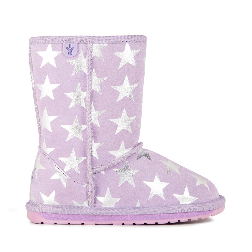 Emu Starry Night Stiefel Kinder Lavendel | MLSAYJF-67
