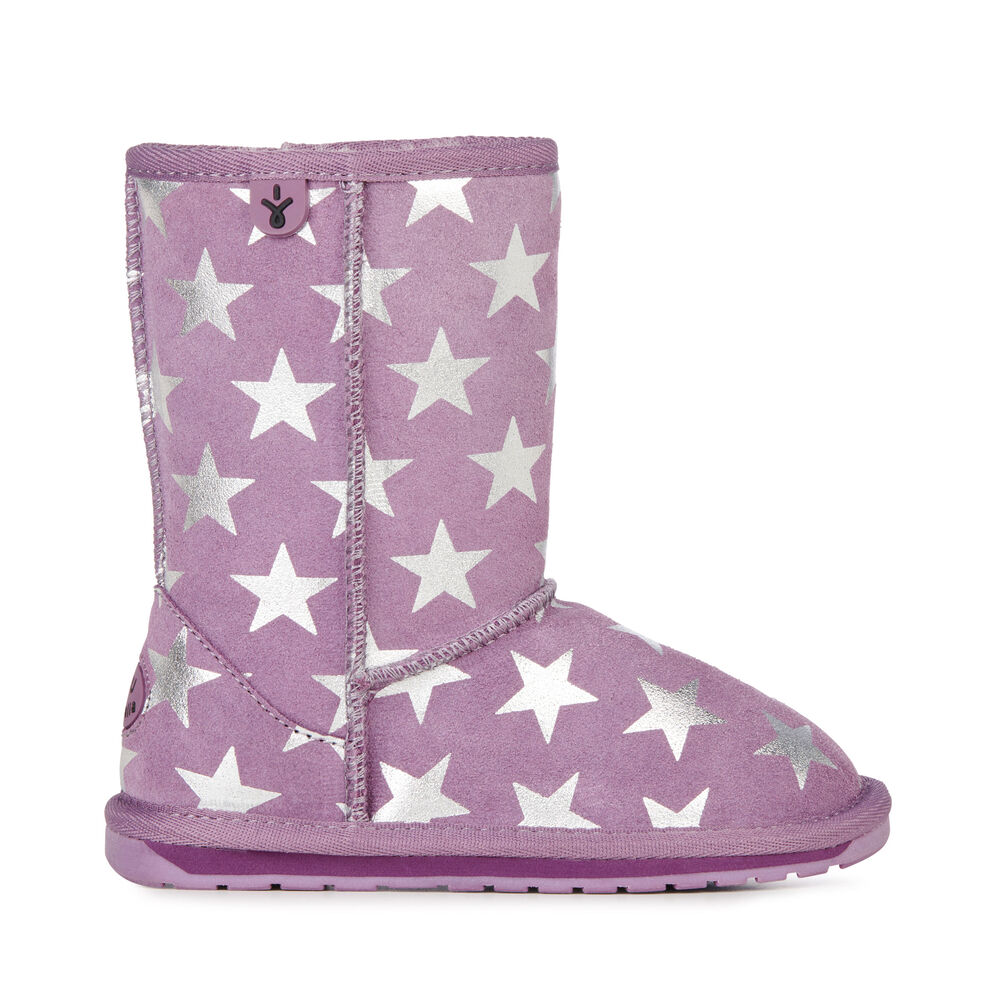 Emu Starry Night Stiefel Kinder Lila | YOVTQWD-40