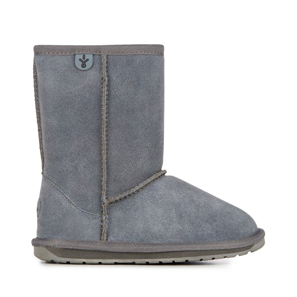 Emu Wallaby Lo Stiefel Kinder Tiefesgrau | KCYIZMA-04