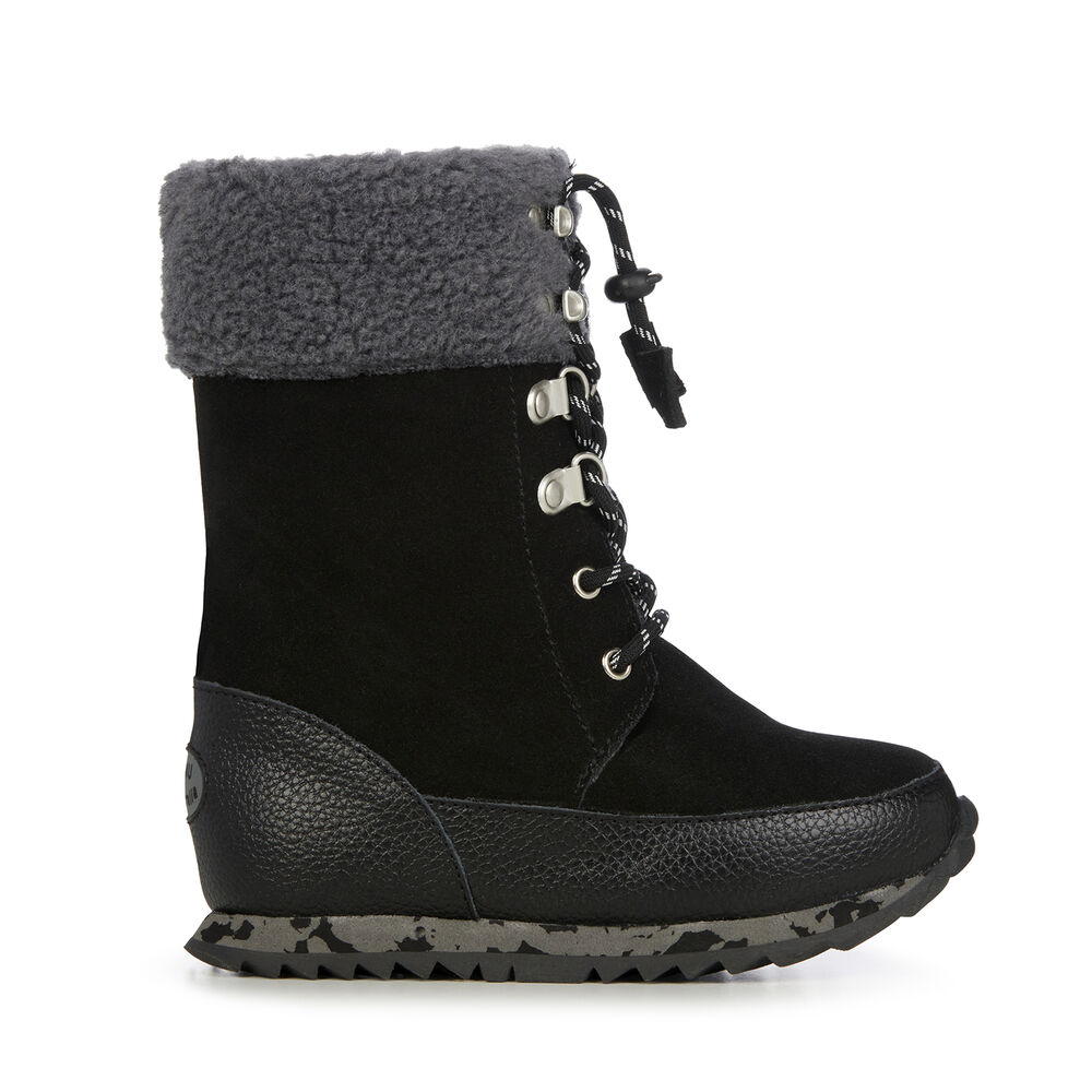 Emu Wollemi Stiefel Kinder Schwarz | UEINZRY-74