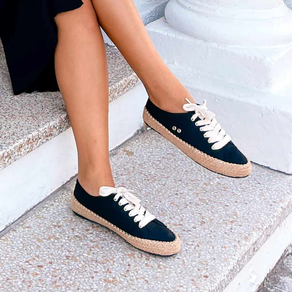 Emu Agonis Espadrilles Damen Schwarz | MHOQNTU-35