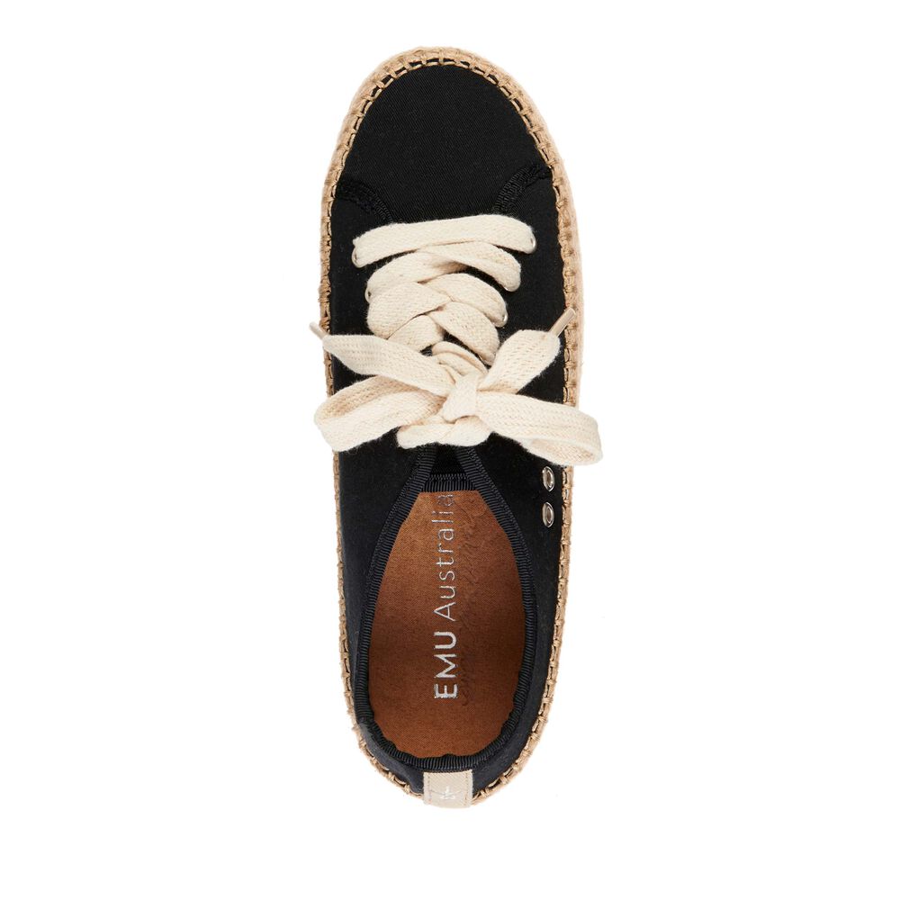 Emu Agonis Espadrilles Damen Schwarz | MHOQNTU-35