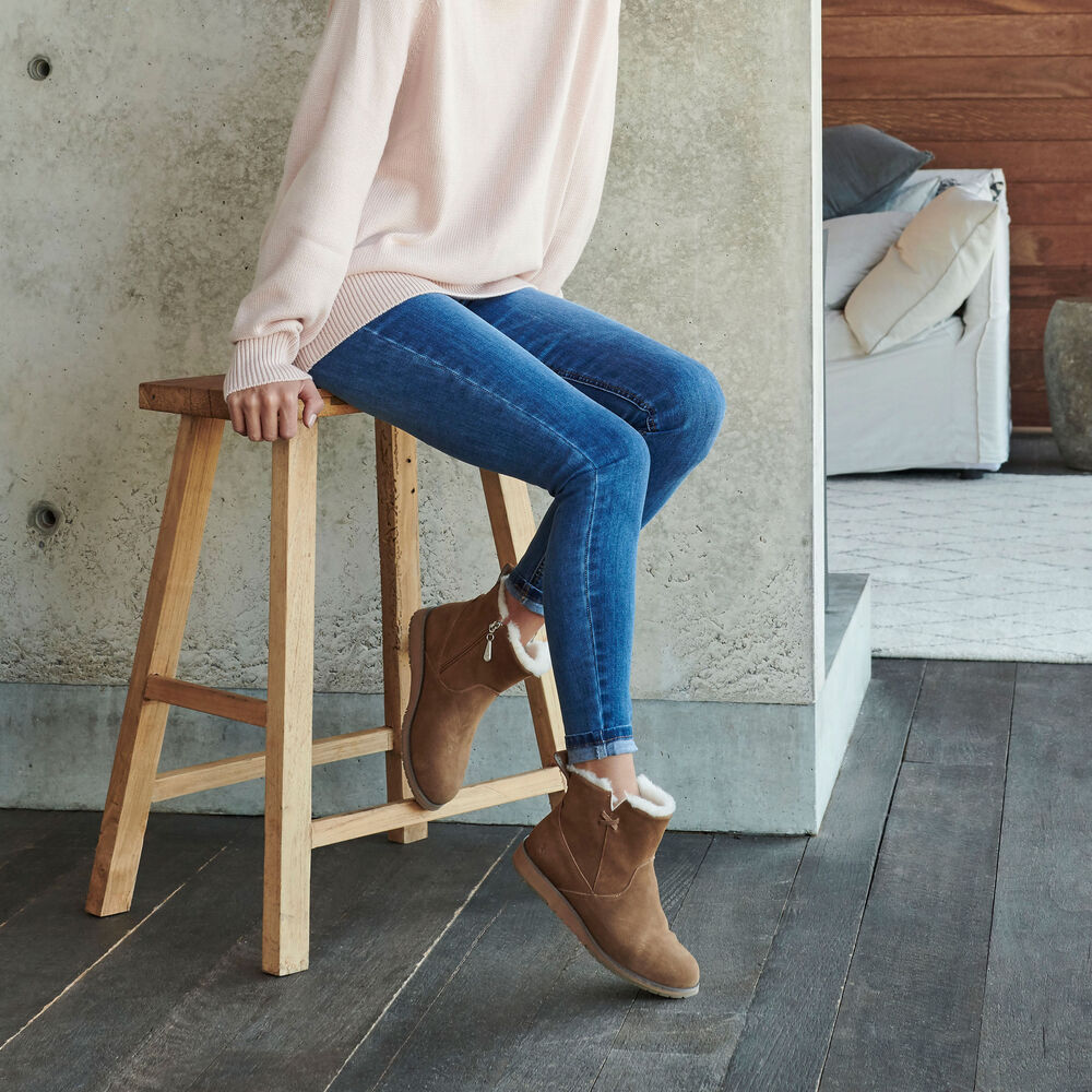 Emu Beach Mini Stiefel Damen Braun | YOFPNJA-39