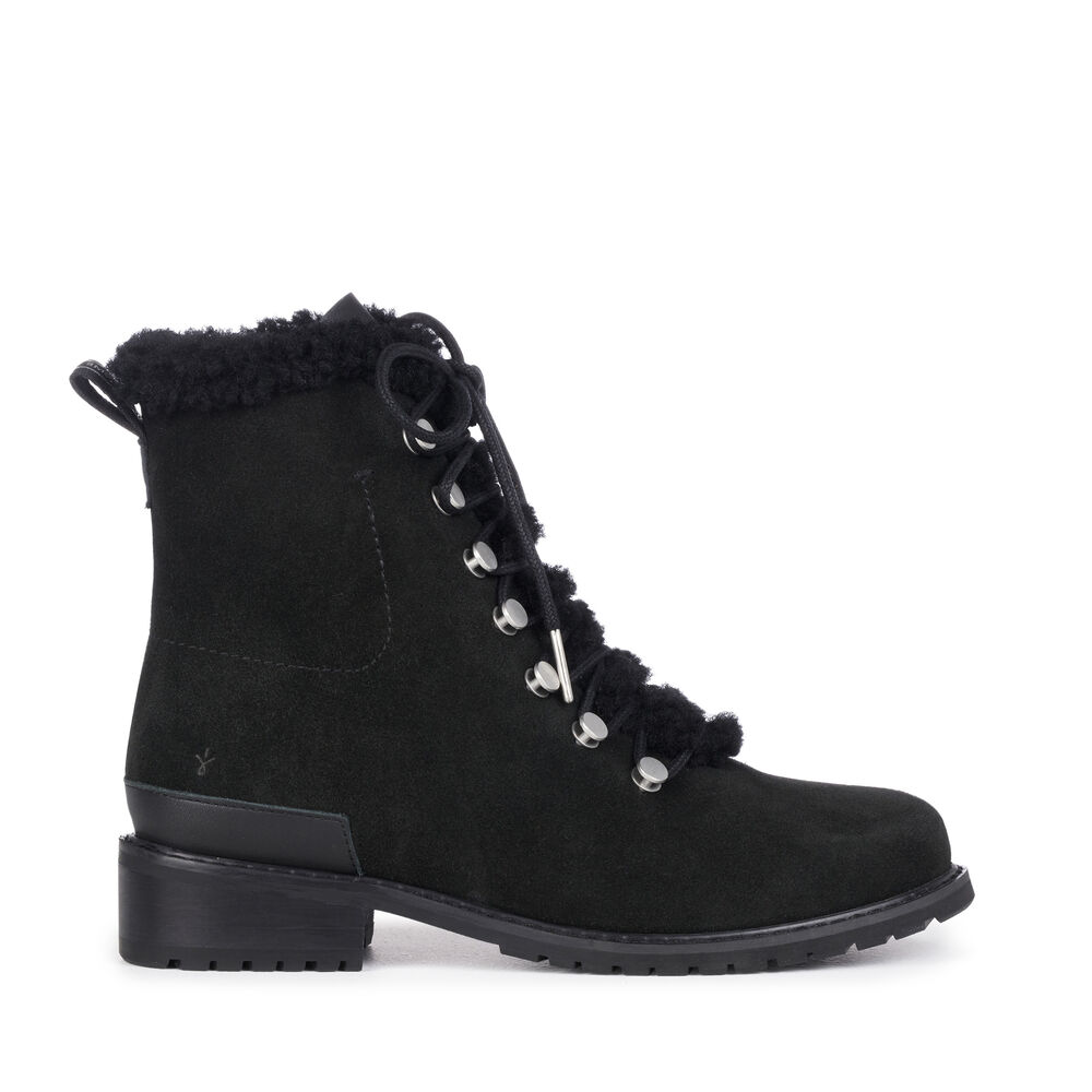 Emu Billington Stiefel Damen Schwarz | LOWQHZM-89