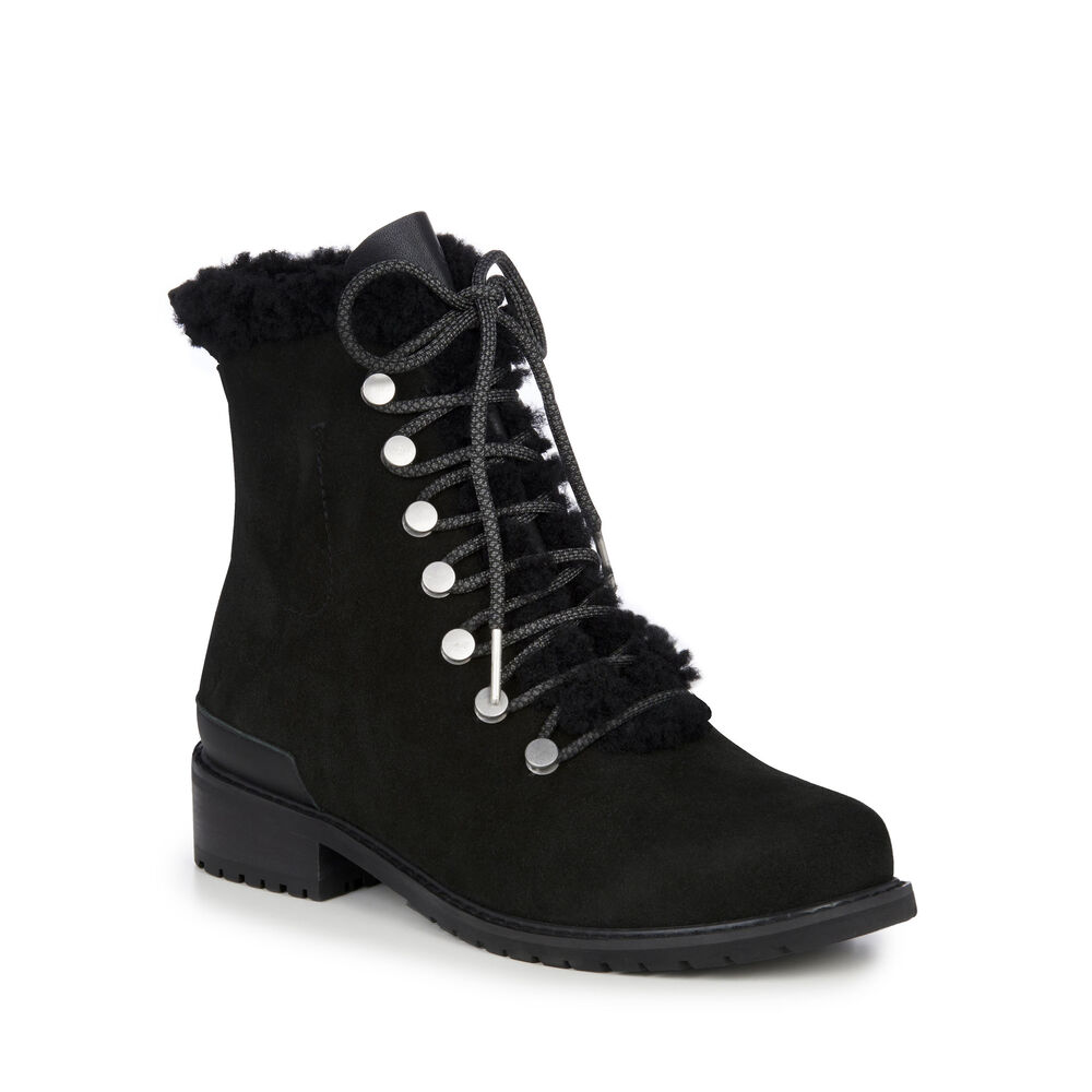 Emu Billington Stiefel Damen Schwarz | LOWQHZM-89