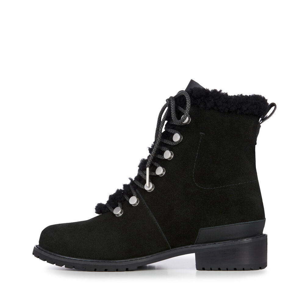 Emu Billington Stiefel Damen Schwarz | LOWQHZM-89