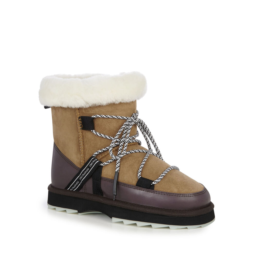 Emu Blurred Stiefel Damen Braun | MZSLJFY-02