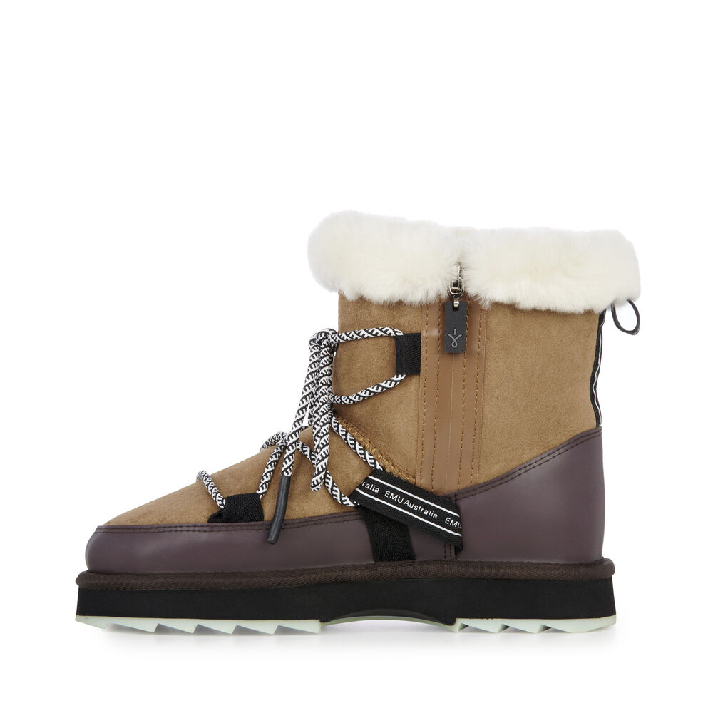Emu Blurred Stiefel Damen Braun | MZSLJFY-02
