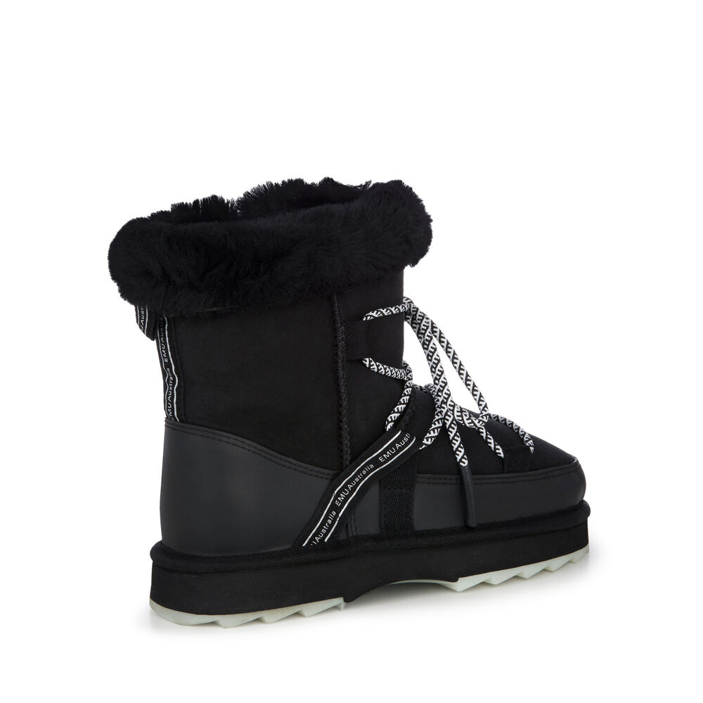 Emu Blurred Stiefel Damen Schwarz | XTZLFPH-06