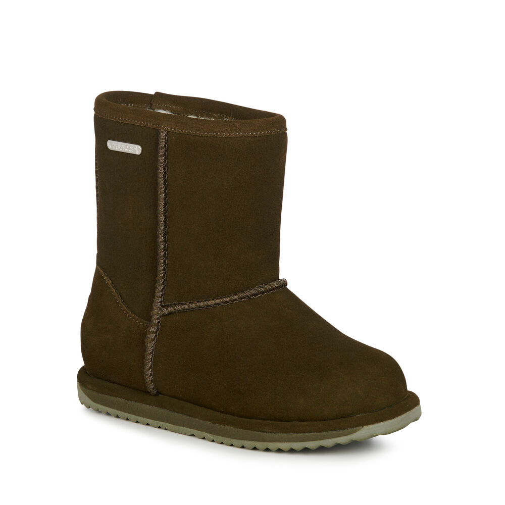 Emu Brumby Lo Stiefel Kinder Dunkelolivgrün | ZVHXUOL-74