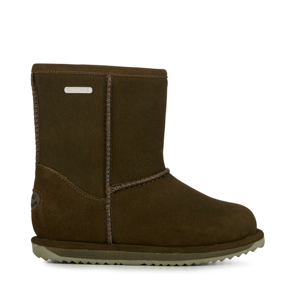 Emu Brumby Lo Stiefel Kinder Dunkelolivgrün | ZVHXUOL-74