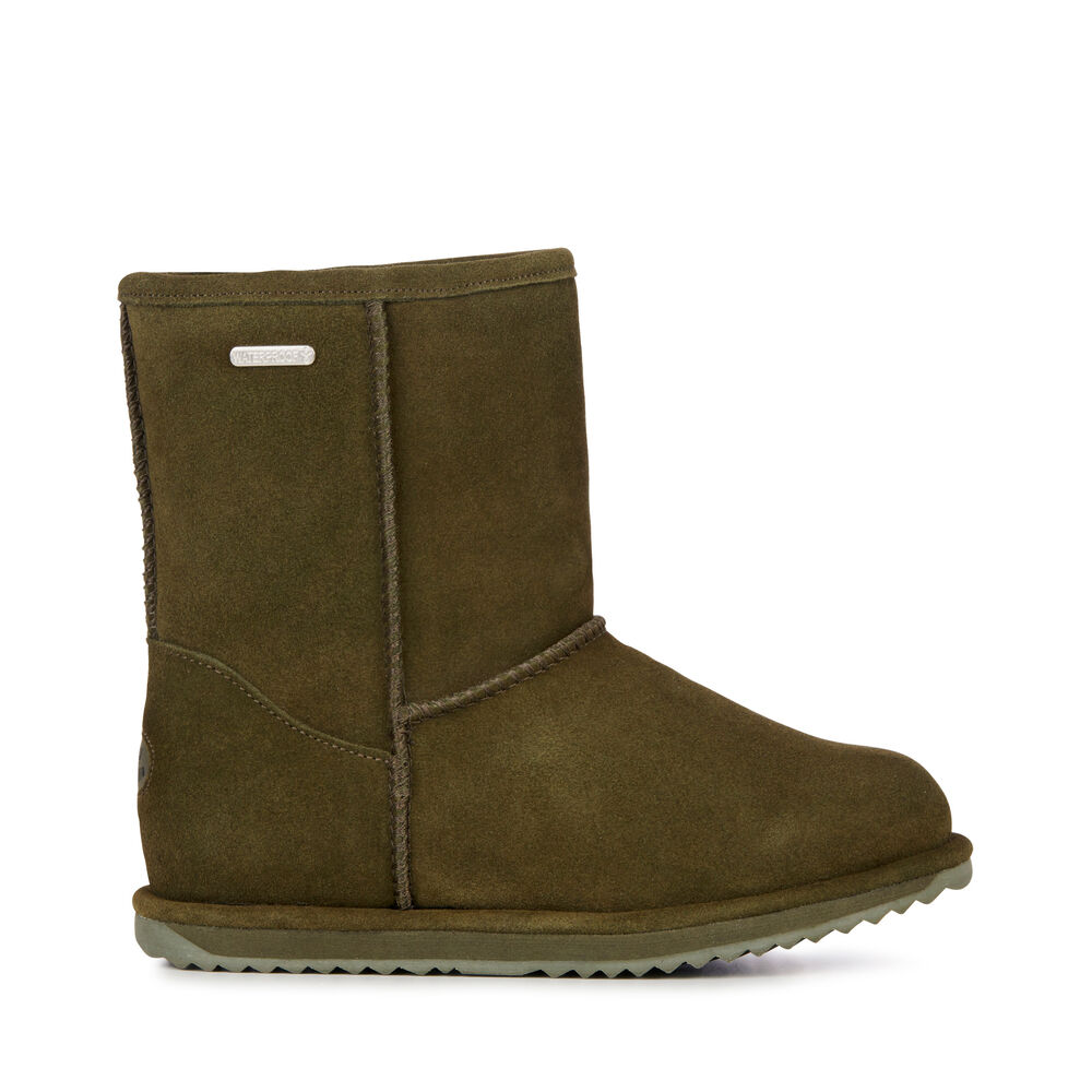 Emu Brumby Lo Teens Stiefel Kinder Dunkelolivgrün | VIGUECQ-86