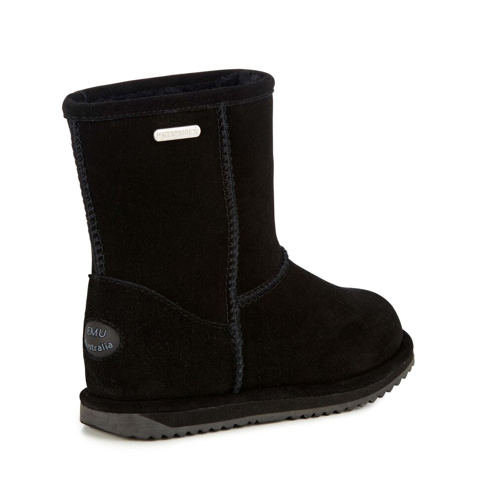 Emu Brumby Lo Teens Stiefel Kinder Schwarz | FYUCDGI-57