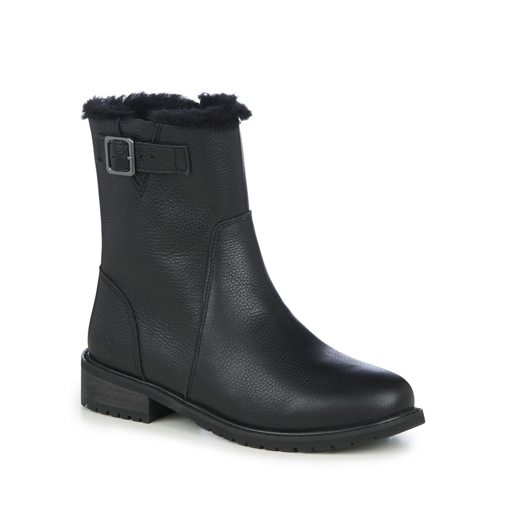 Emu Byron Stiefel Damen Schwarz | OIWRUBQ-34