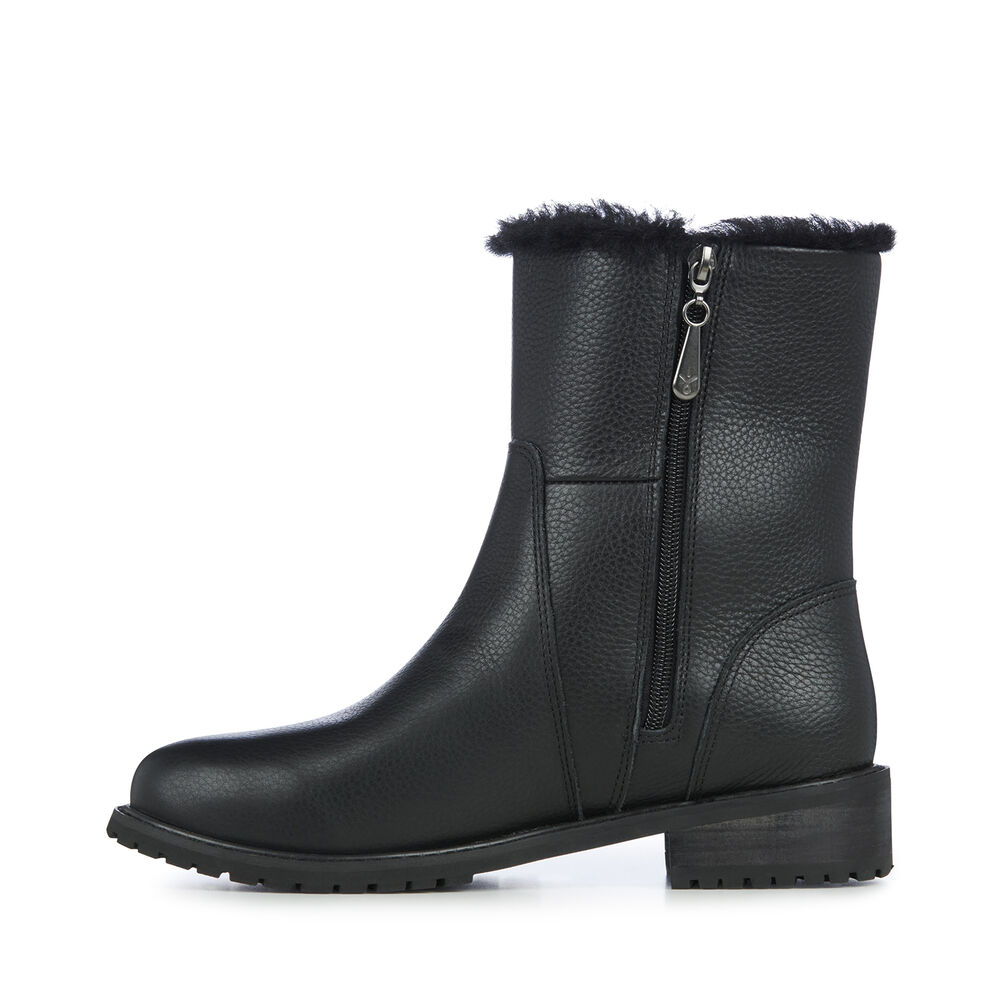 Emu Byron Stiefel Damen Schwarz | OIWRUBQ-34
