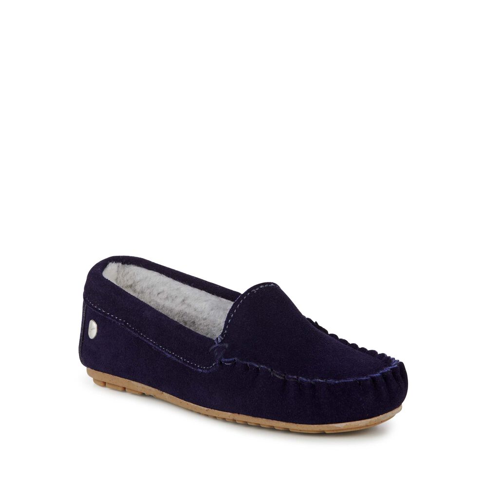 Emu Cairns Hausschuhe Kinder Navy | XRNAHJO-92