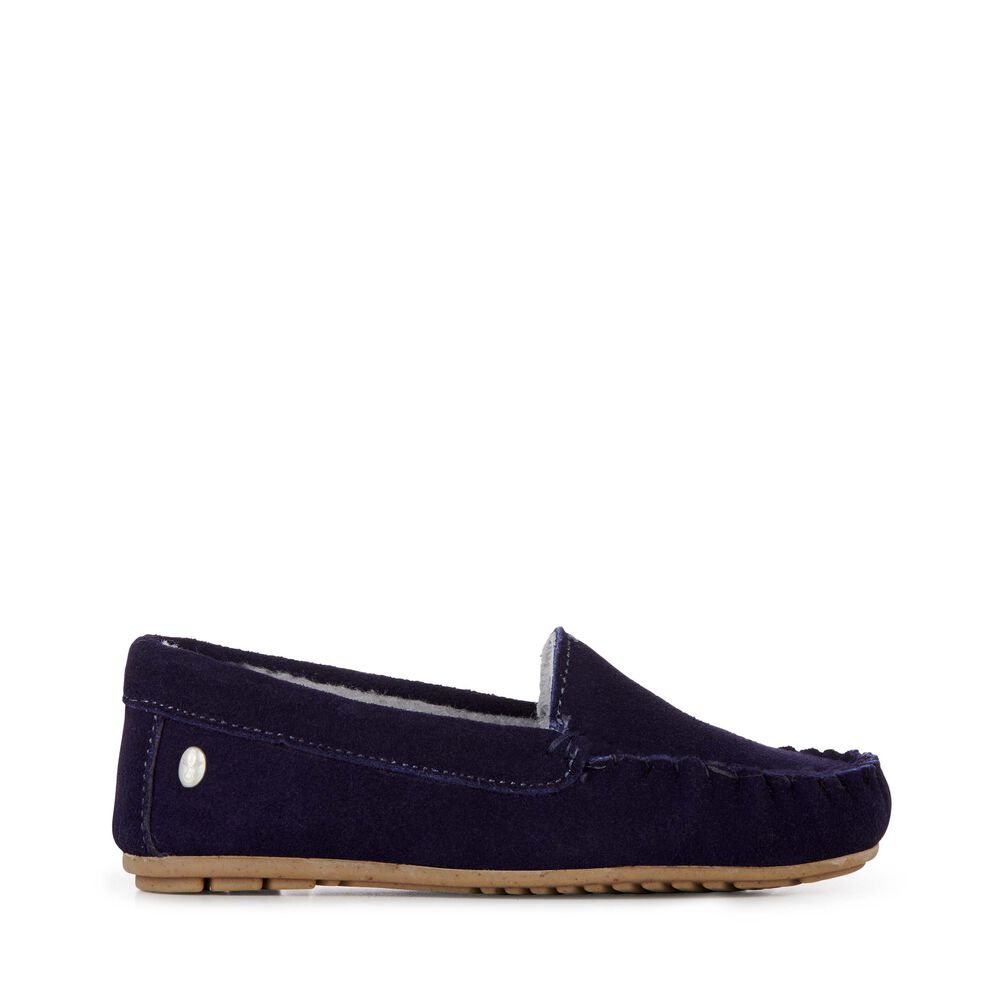 Emu Cairns Hausschuhe Kinder Navy | XRNAHJO-92