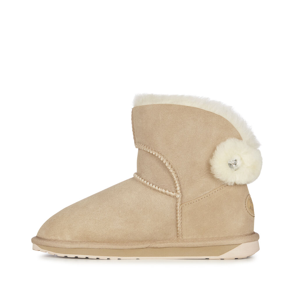 Emu Collingrove Crystal Stiefel Damen Beige | ZQRFJUG-10