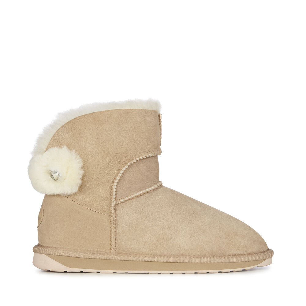 Emu Collingrove Crystal Stiefel Damen Beige | ZQRFJUG-10