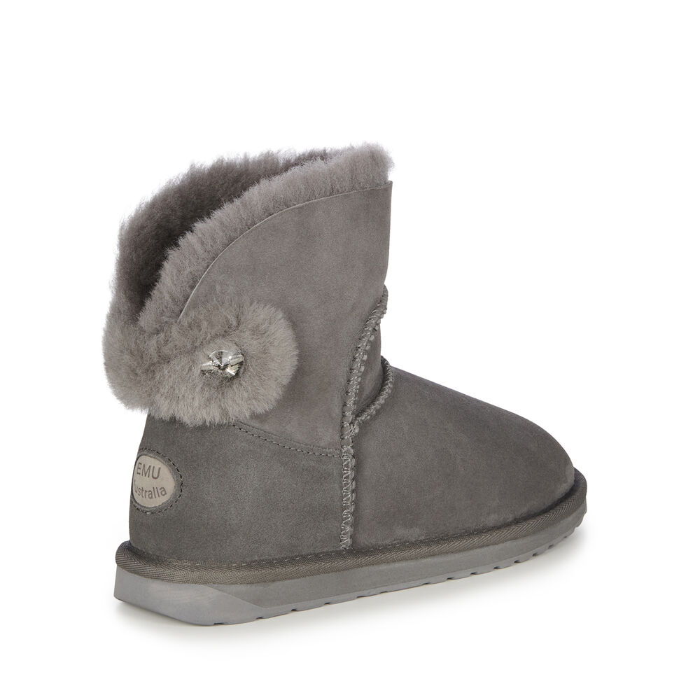 Emu Collingrove Crystal Stiefel Damen Tiefesgrau | UPJYVXE-40
