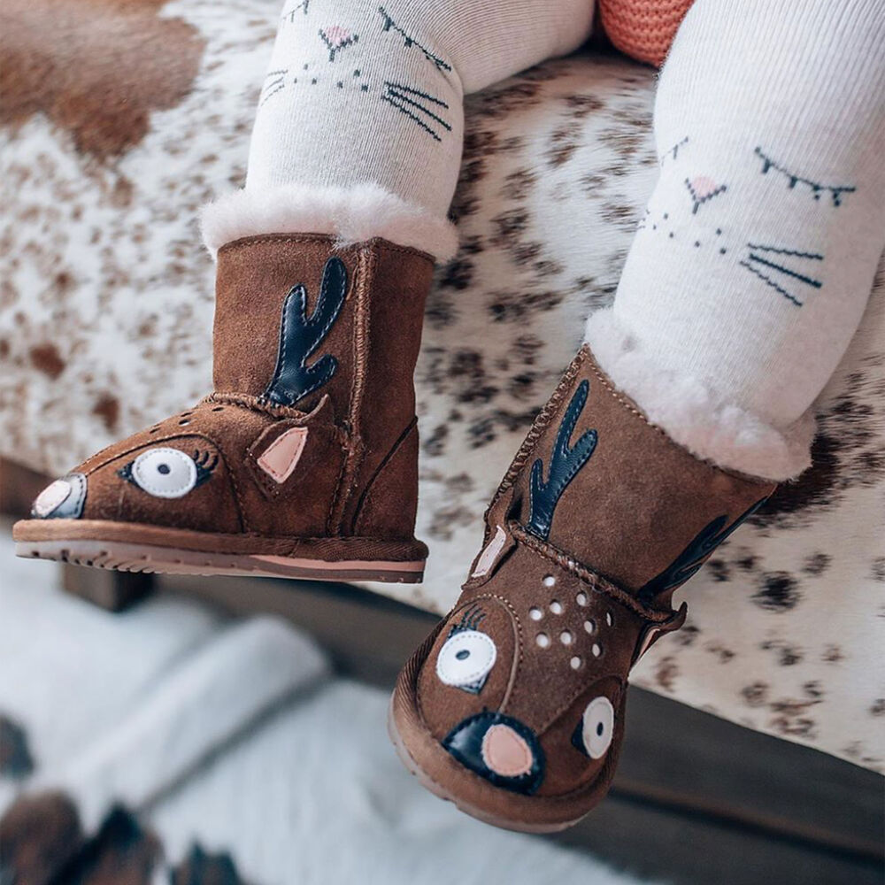 Emu Deer Walker Babies Stiefel Kinder Braun | YSKAXJC-68