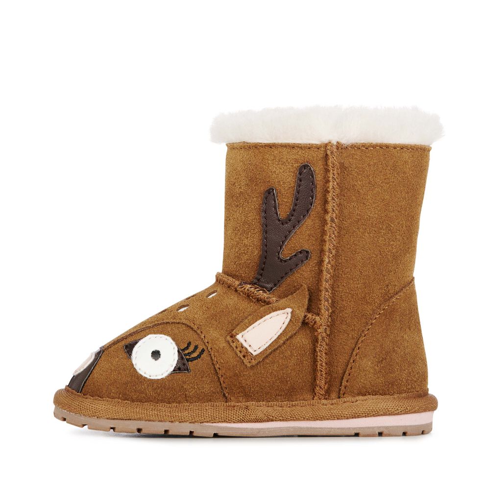 Emu Deer Walker Babies Stiefel Kinder Braun | YSKAXJC-68