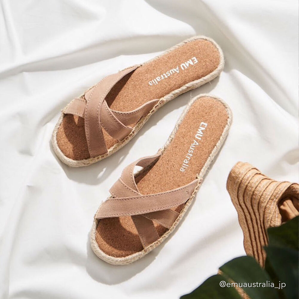 Emu Flamingo Sommerschuhe Damen Beige | QBFPOXL-07