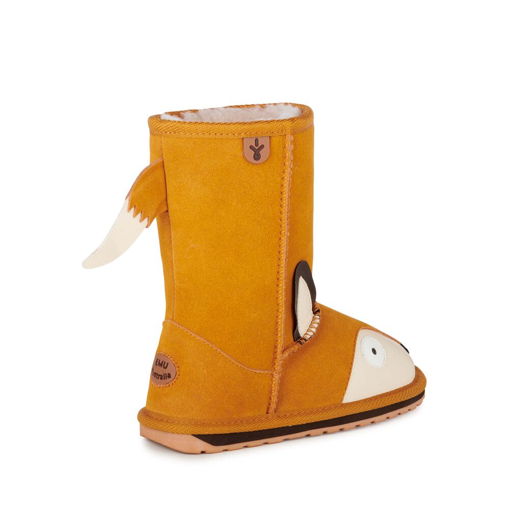 Emu Fox Stiefel Kinder Orange | HZRGVLQ-62