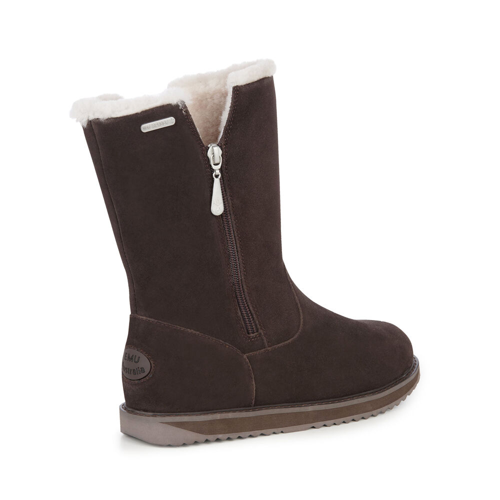 Emu Gravelly Stiefel Damen Schokolade | YOCAXZL-13