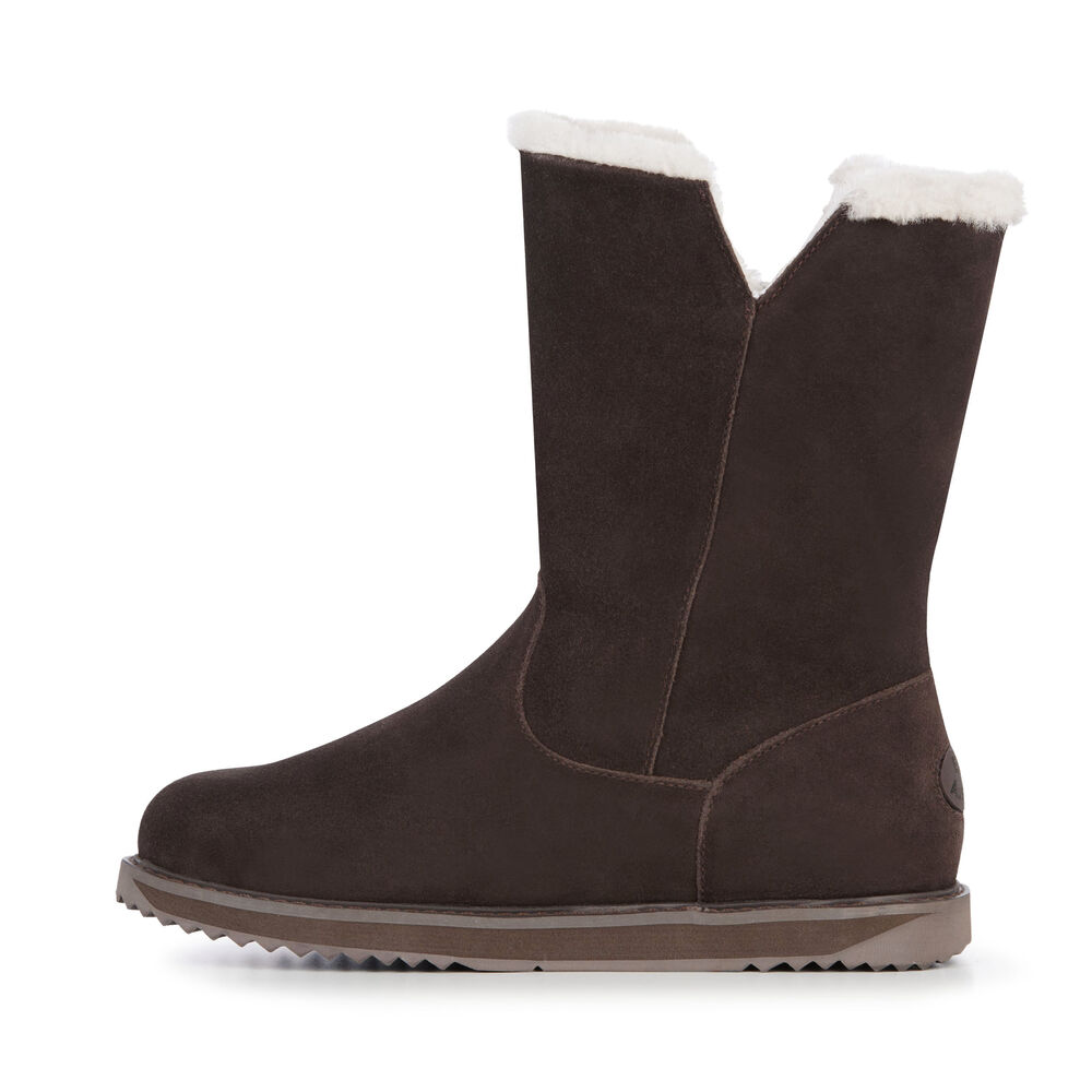 Emu Gravelly Stiefel Damen Schokolade | YOCAXZL-13