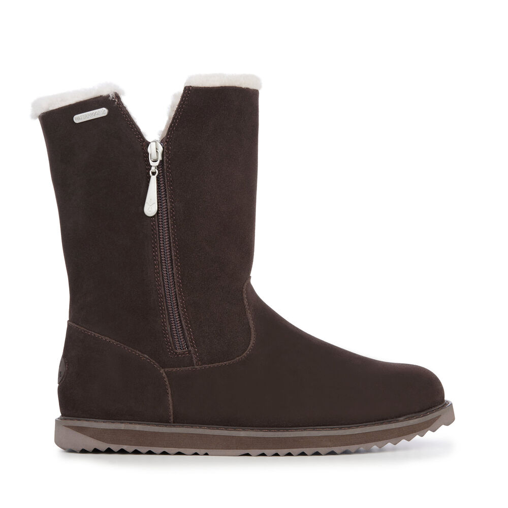 Emu Gravelly Stiefel Damen Schokolade | YOCAXZL-13