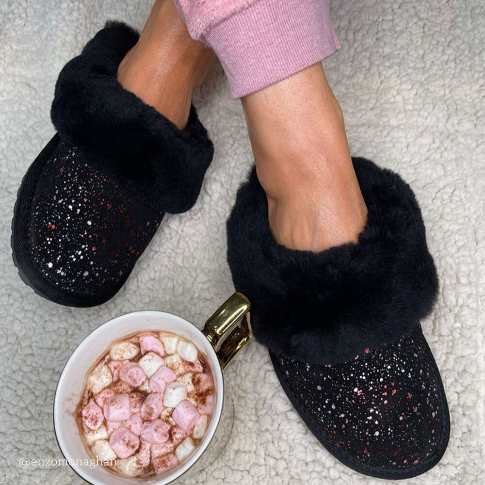 Emu Jolie Galaxy Hausschuhe Damen Schwarz | UJAEIKT-19