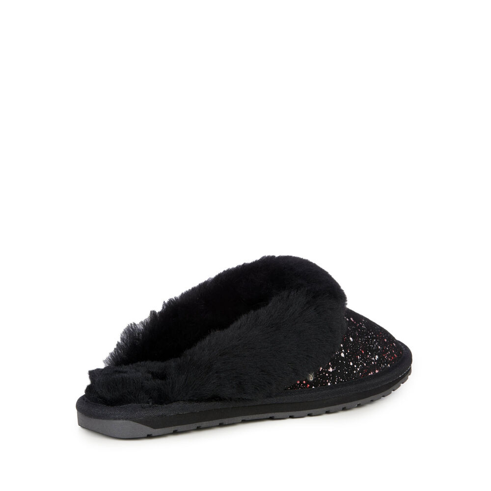 Emu Jolie Galaxy Hausschuhe Damen Schwarz | UJAEIKT-19