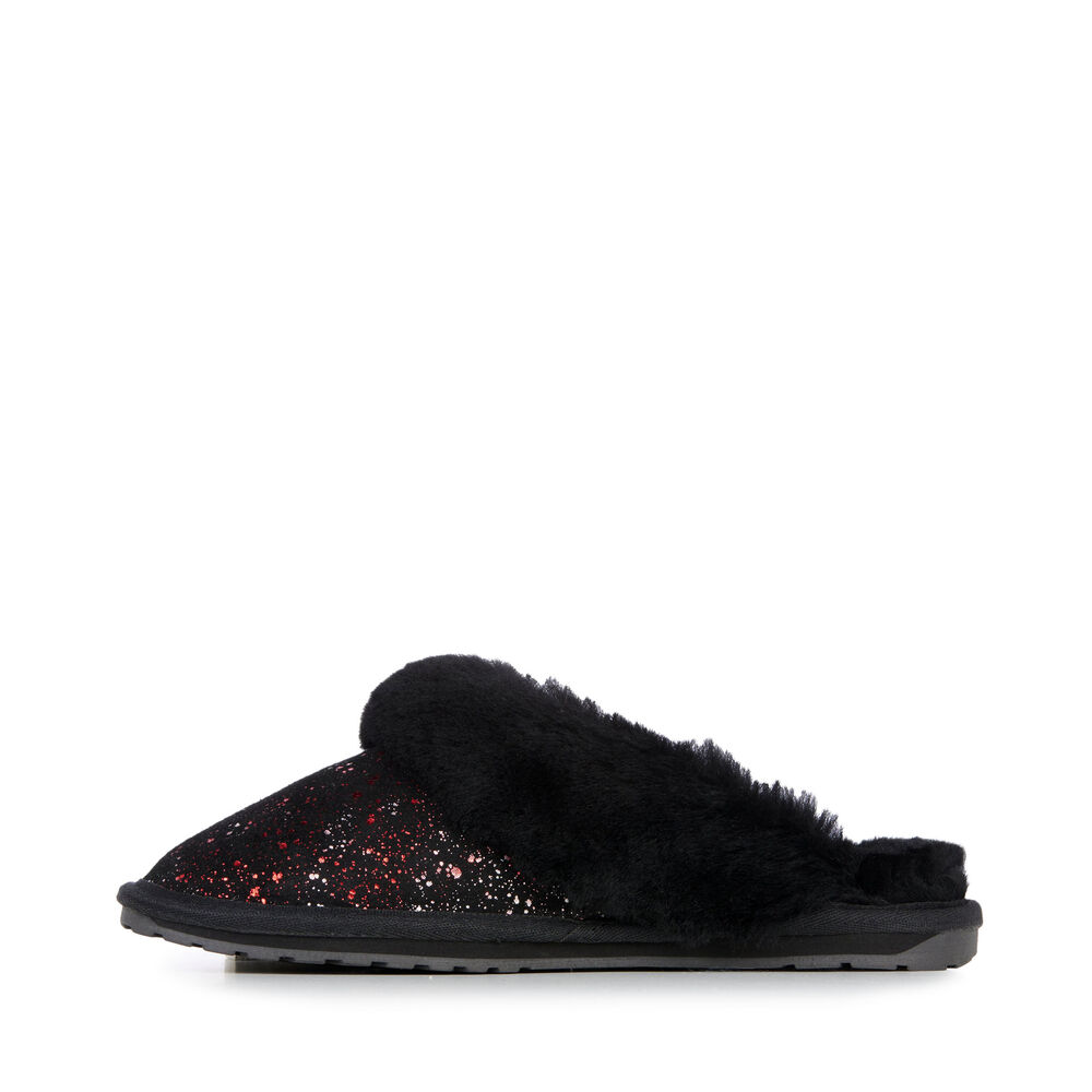 Emu Jolie Galaxy Hausschuhe Damen Schwarz | UJAEIKT-19
