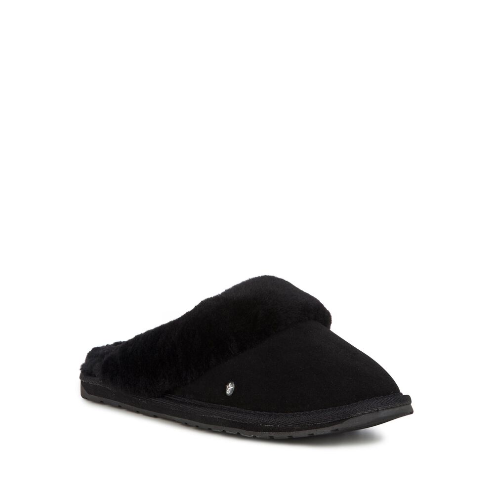 Emu Jolie Hausschuhe Damen Schwarz | COFMJTX-78